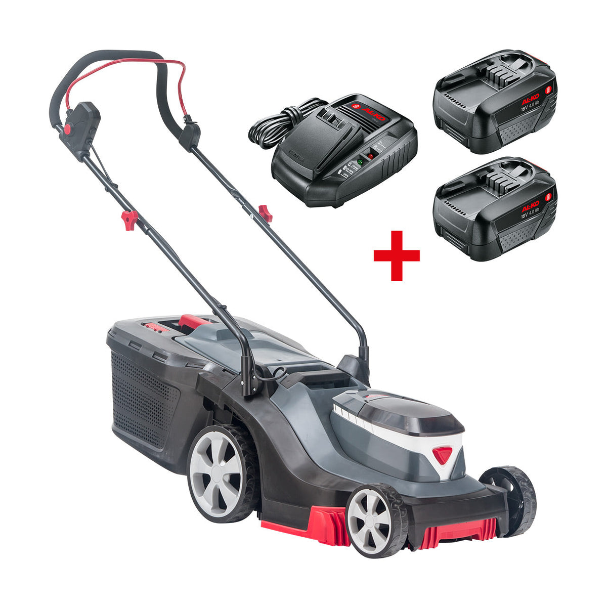 AL-KO Easy 3.82 Li R Cordless Push Rear Roller Lawn Mower 38cm