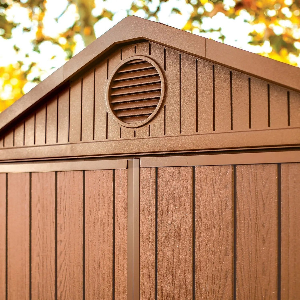 Keter Darwin 8×6 ft Apex Plastic 2 door Shed with floor & 1 window