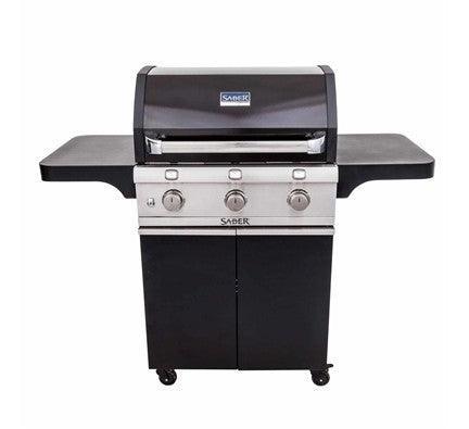 Saber Deluxe Black 3-Burner Grill