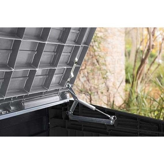 Keter Store It Out Nova 880L Storage Box (with pistons) – Dark Grey with Light Grey Lid
