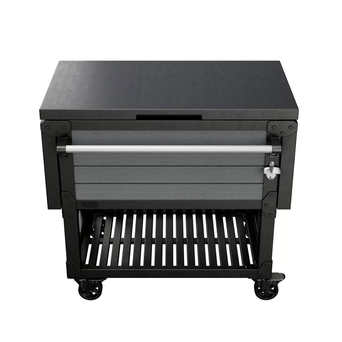Keter 85 Litre Patio Cooler and Beverage Cart – Ashwood