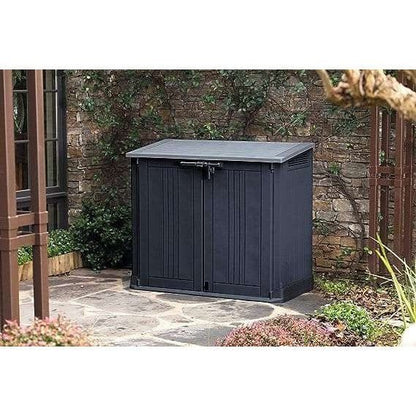 Keter Store It Out Nova 880L Storage Box (with pistons) – Dark Grey with Light Grey Lid