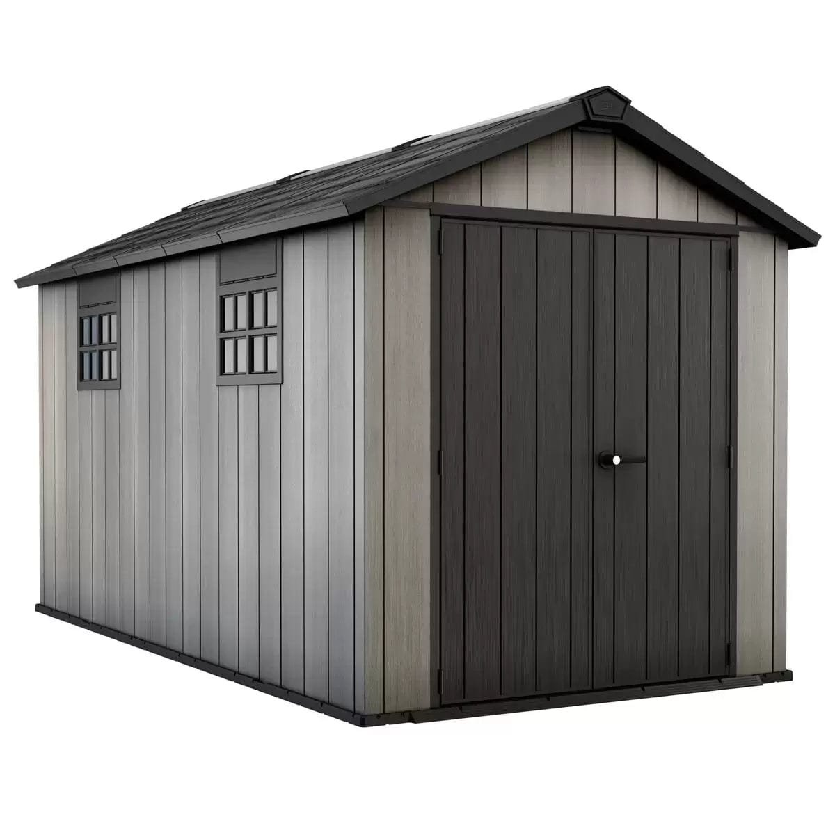 Keter 7.5′ x 13′ Oakland Heavy Duty Plastic Shed – Grey