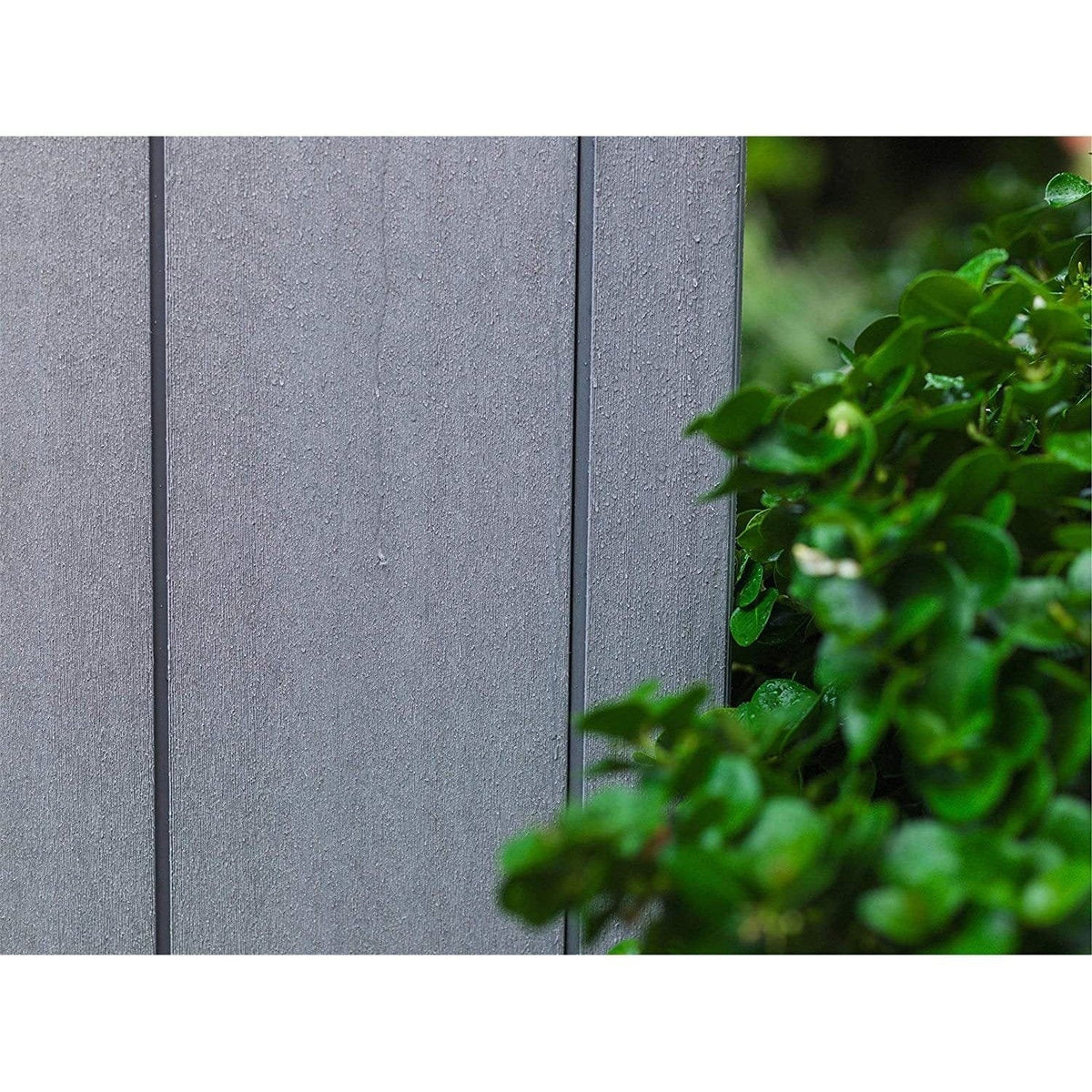 Keter Artisan 7×11 ft Pent Grey Plastic 2 door Shed with floor & 1 window