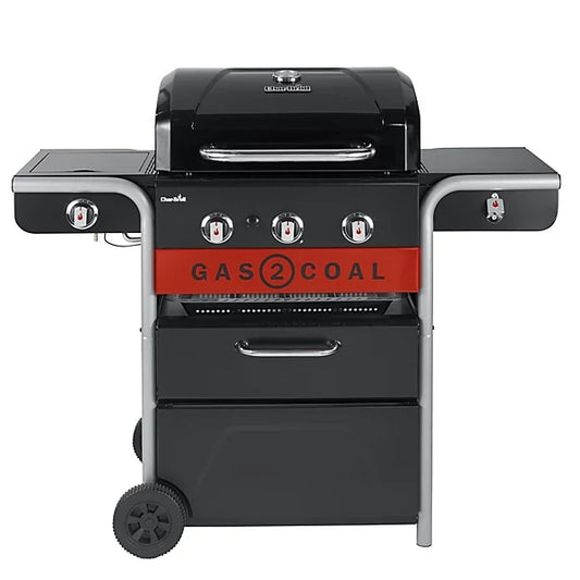 Char-Broil Gas2Coal 2.0 Black 3 burner Gas Hybrid BBQ