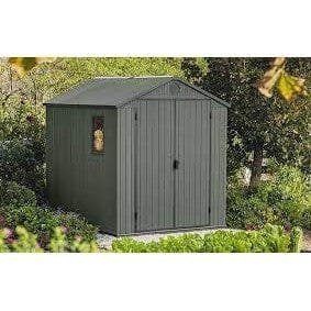 Keter 6’x8′ Darwin Heavy Duty Plastic Garden Shed – Green