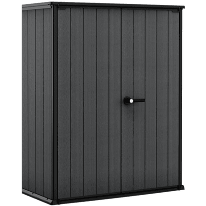 Keter 4’x2′ Cortina Alto Heavy Duty Vertical Plastic Garden Shed with Shelves