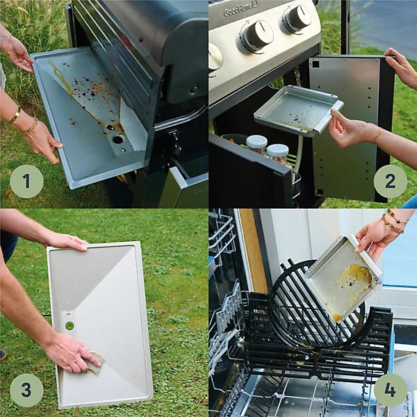 GoodHome Attaia Black 3 burner Gas BBQ