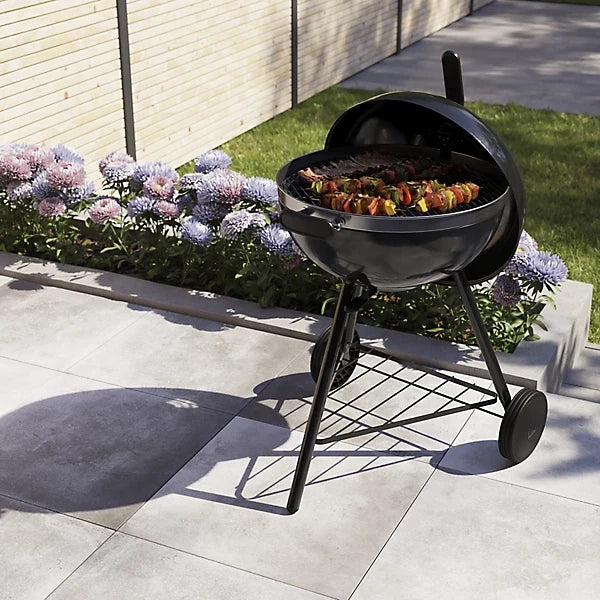 GoodHome Kiowa Black Charcoal BBQ 550mm