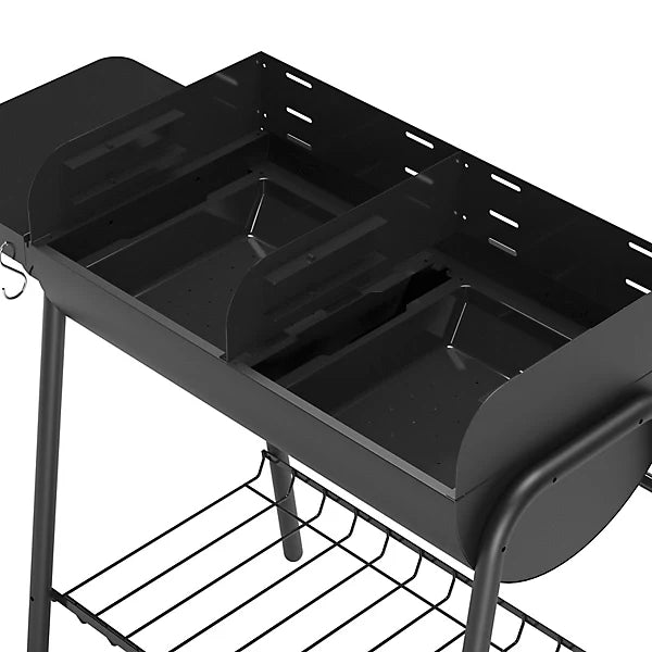 GoodHome Pondera Black Charcoal BBQ 370 x 395mm