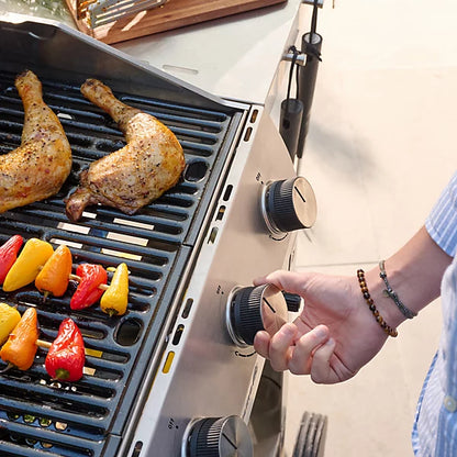 GoodHome Powell 4 burner Gas BBQ, White