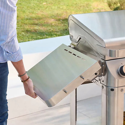 GoodHome Powell 4 burner Gas BBQ, White