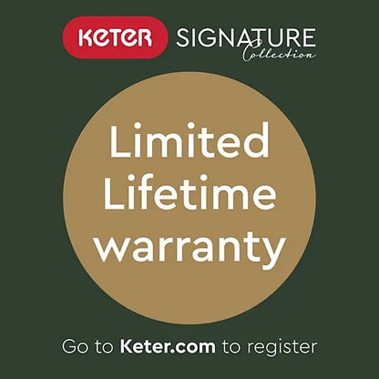 Keter Signature 7×11 ft Pent Walnut Plastic 2 door Shed with floor & 8 windows