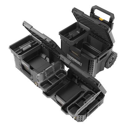 Toughbuilt StackTech 3 piece Rolling Toolbox set