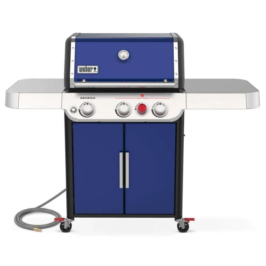 Weber GENESIS SP-E-325s Gas Grill with Sear Burner - Deep Ocean Blue